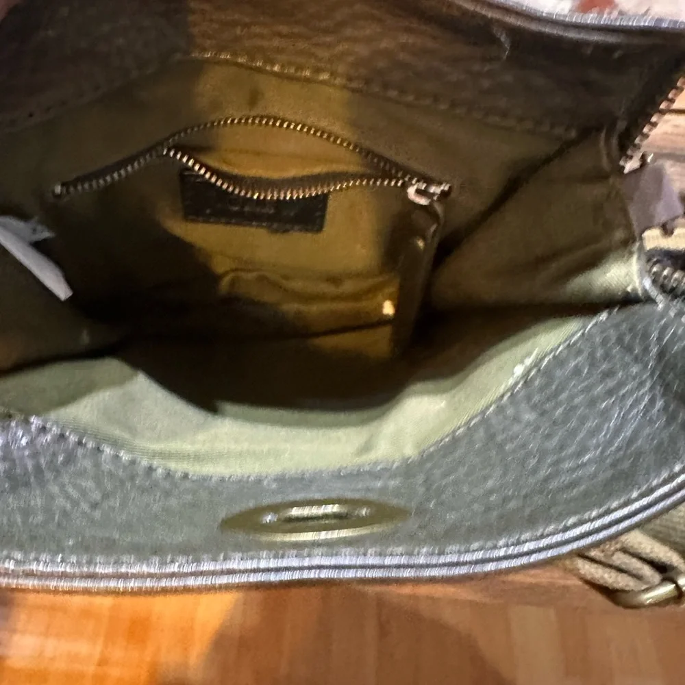 JCREW Designer Dark Green Leather Turnlock Crossbody Bag - Picture 4 of 8